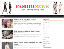 Tablet Screenshot of fashionews.com
